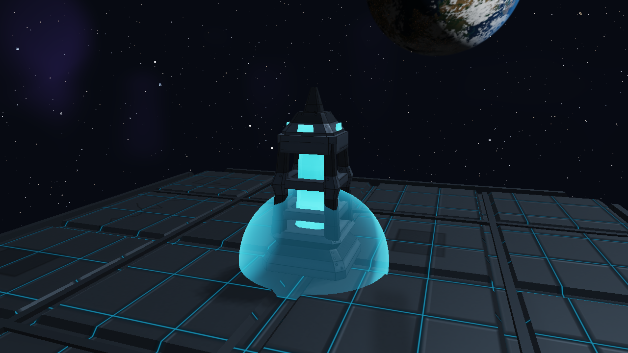 Three-quarter production render of a commissioned field relay tower.